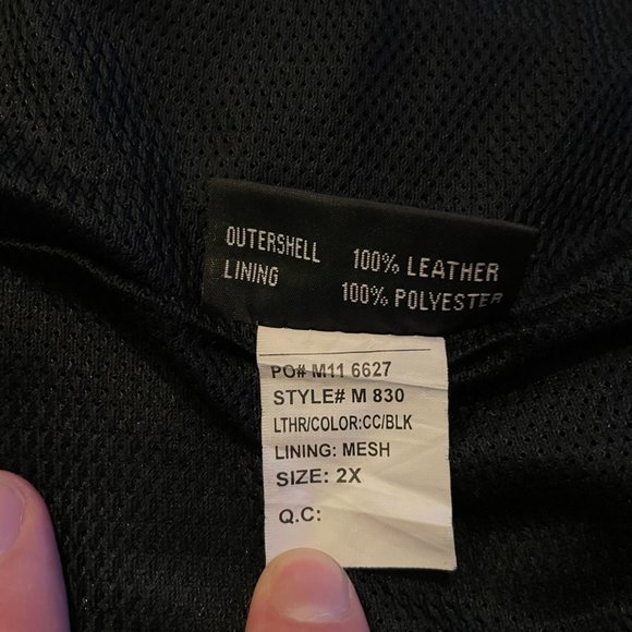 FMC Nomad Unisex Motorcycle Leather Chaps - Size 2X - Picture 13 of 13